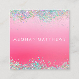 Visitekaartje met pierkant piertje voor de schoonh