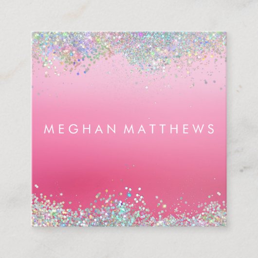 Visitekaartje met pierkant piertje voor de schoonh (Voorkant)