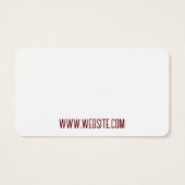 Visitekaartje met plaats voor twee namen (Achterkant)