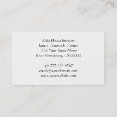 Visitekaartje met platina en zilver (Achterkant)