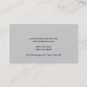 Visitekaartje met platte zwarte strepen (Achterkant)