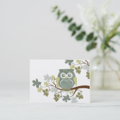 Visitekaartje met poolboomkor (Staand voorkant)