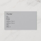 Visitekaartje met poppenborden (Achterkant)