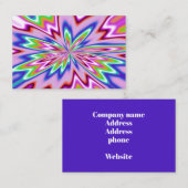 Visitekaartje met psychedelica (Voorkant / Achterkant)