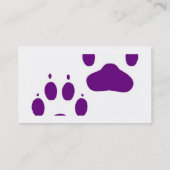 visitekaartje met Puppy Paws (Achterkant)