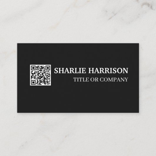 Visitekaartje met QR-code (Voorkant)