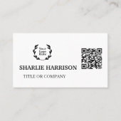 Visitekaartje met QR-code (Voorkant)