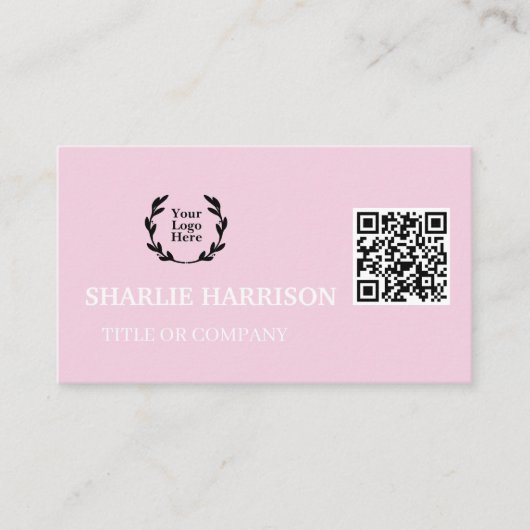 Visitekaartje met QR-code (Voorkant)