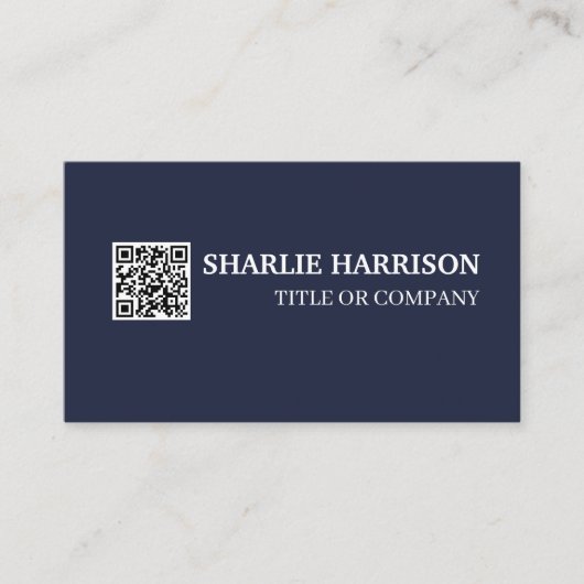 Visitekaartje met QR-code (Voorkant)