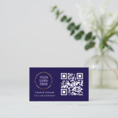 Visitekaartje met QR-code (Staand voorkant)