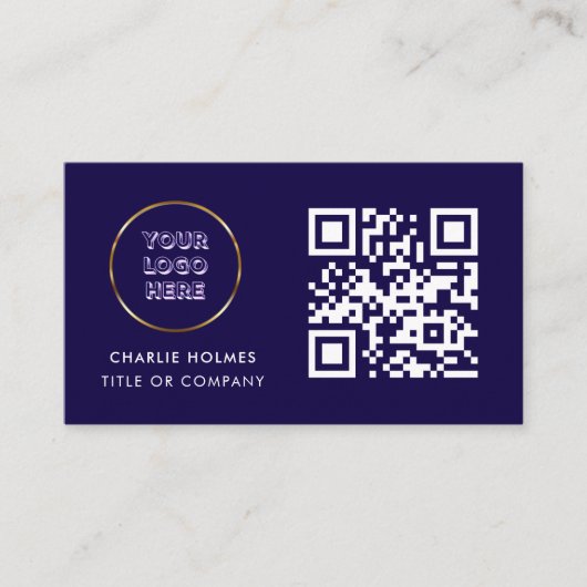 Visitekaartje met QR-code (Voorkant)