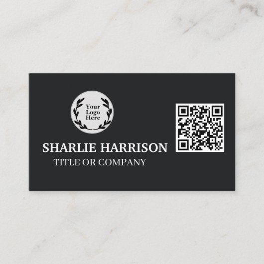 Visitekaartje met QR-code (Voorkant)