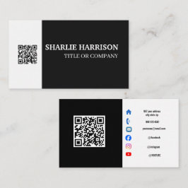 Visitekaartje met QR-code