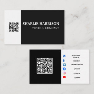 Visitekaartje met QR-code