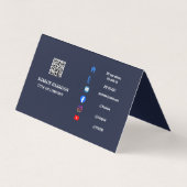 Visitekaartje met QR-code (Achterkant)