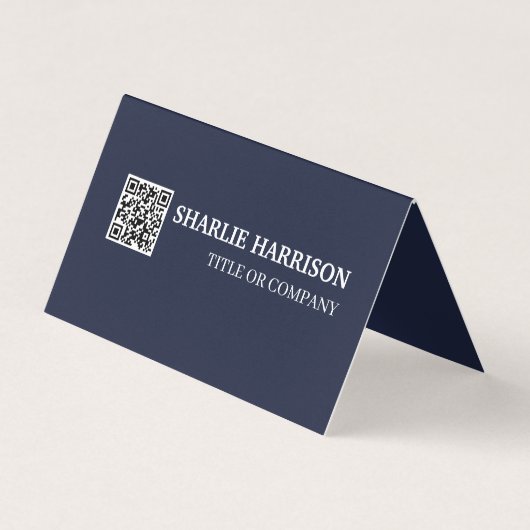 Visitekaartje met QR-code (Voorkant)