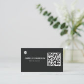 Visitekaartje met QR-code (Staand voorkant)