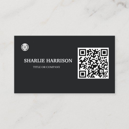 Visitekaartje met QR-code (Voorkant)