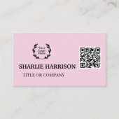 Visitekaartje met QR-code (Voorkant)