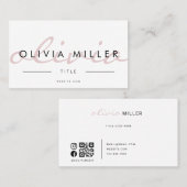 Visitekaartje met QR-code achterzijde (Voorkant / Achterkant)