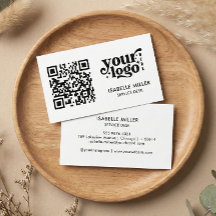 Visitekaartje met QR-code | Eenvoudig modern ontwe