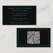 Visitekaartje met QR Code - Kies Kleuren (Voorkant / Achterkant)