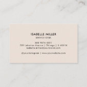 Visitekaartje met QR-code | Modern Beige Design (Achterkant)