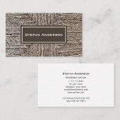 Visitekaartje met raattextuur (Voorkant / Achterkant)