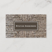 Visitekaartje met raattextuur (Voorkant)