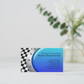 Visitekaartje met raceborden (Staand voorkant)