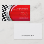Visitekaartje met raceborden (Voorkant / Achterkant)