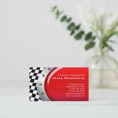 Visitekaartje met raceborden (Staand voorkant)