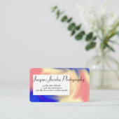 Visitekaartje met Retro Tie Dye Background (Staand voorkant)