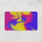 Visitekaartje met Retro Tie Dye Background (Achterkant)