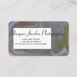 Visitekaartje met Retro Tie Dye Background