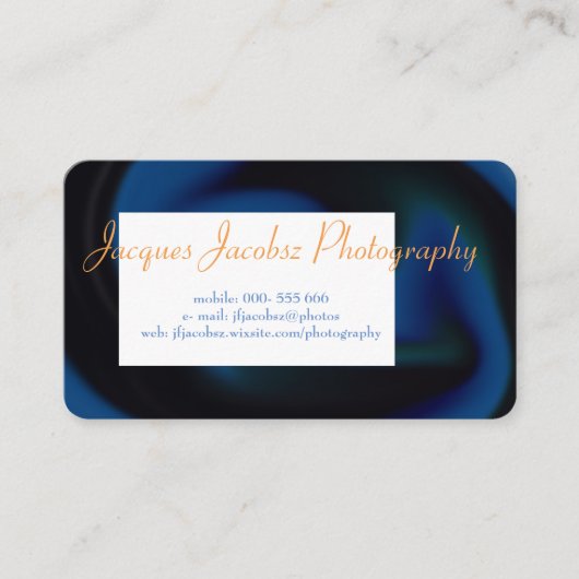 Visitekaartje met Retro Tie Dye Background (Voorkant)