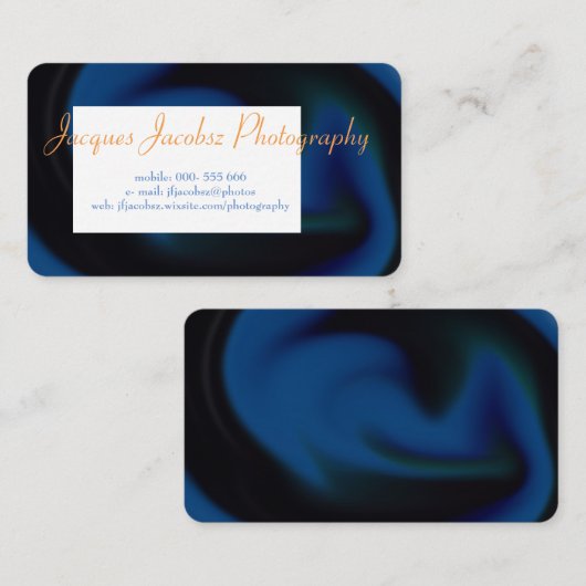 Visitekaartje met Retro Tie Dye Background (Voorkant / Achterkant)