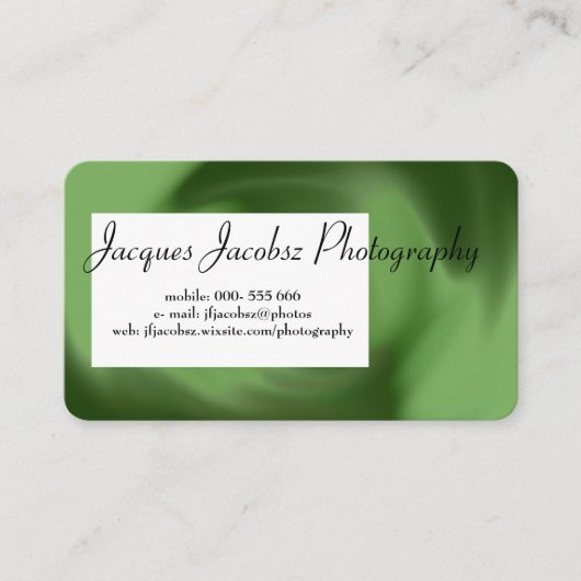 Visitekaartje met Retro Tie Dye Background (Voorkant)