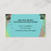 Visitekaartje met retrozoutpeper (Achterkant)