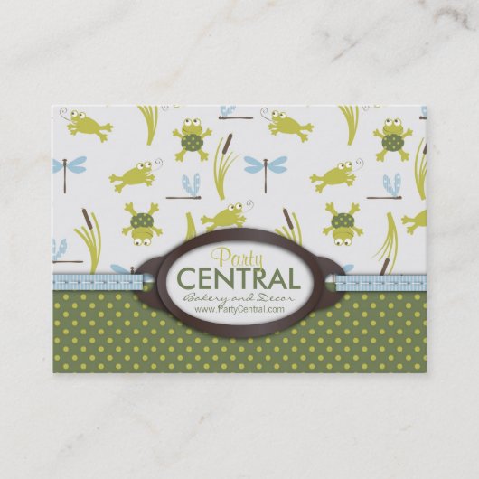 Visitekaartje met ribbit (Voorkant)