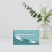 Visitekaartje met ribbon Swirl (Staand voorkant)