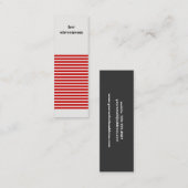 Visitekaartje met rode en zwarte strepen (Voorkant / Achterkant)