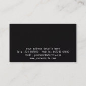 Visitekaartje met rode grunge (Achterkant)