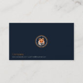 Visitekaartje met rode vos (Voorkant)