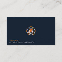 Visitekaartje met rode vos