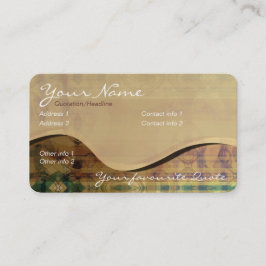 Visitekaartje met rolheuvels