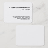 Visitekaartje met ronde hoek zwart-wit (Voorkant / Achterkant)