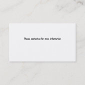 Visitekaartje met ronde strobalen (Achterkant)