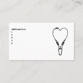 Visitekaartje met rotsklimmen (Achterkant)