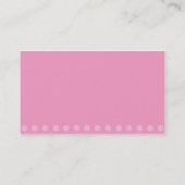 Visitekaartje met roze bride (Achterkant)